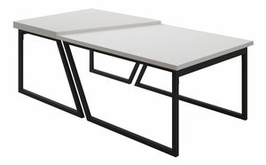 Set konferenčních stolků Veronico (bílá)