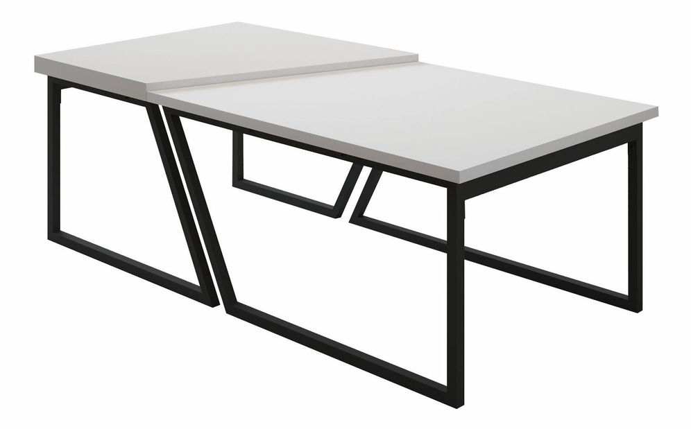 Set konferenčních stolků Veronico (bílá)