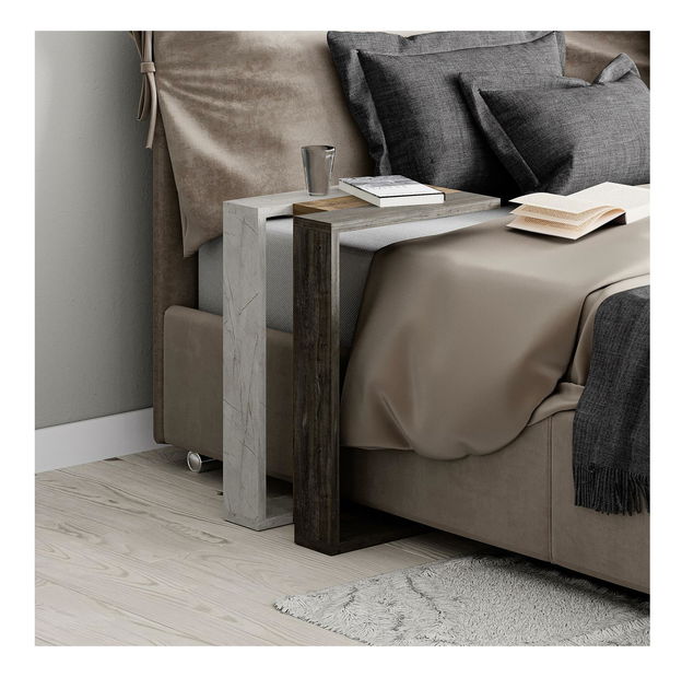  Příruční stolek Maduda (tmavě hnědá + hititte)