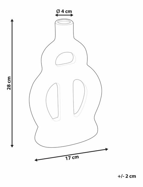 Váza Kozza (béžová)