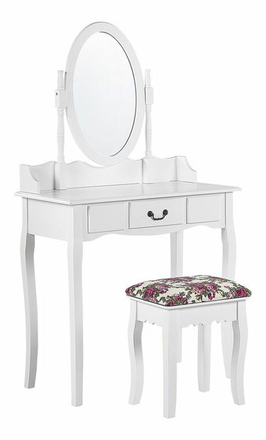 Toaletní stolek SALARO (bílá)