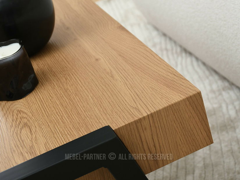 Konferenční stolek Monton (dub + černá)