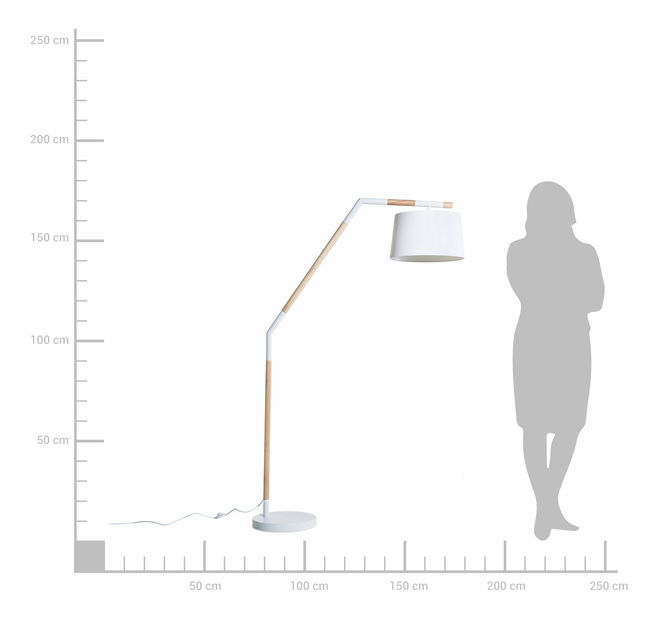 Stojanová lampa NOGE (bílá)