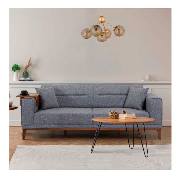 Sedací souprava Lesan (tmavě šedá)