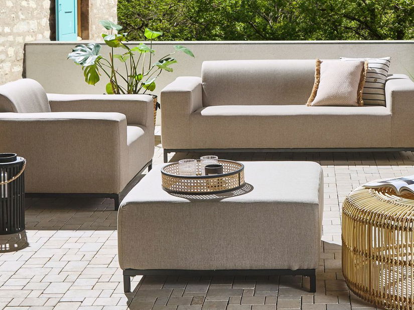 Taburetka RAVIOL (béžová + černá)