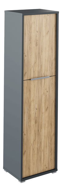 Skříň Hamila NEW TYP 08 (grafit + dub artisan)
