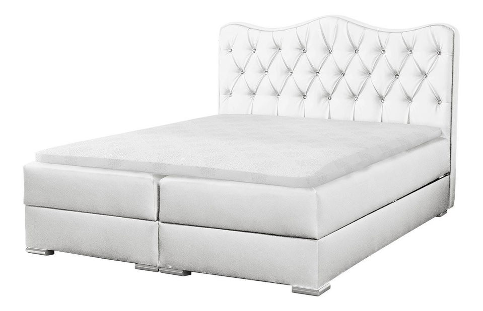 Manželská postel 180 cm Medieval (bílá)