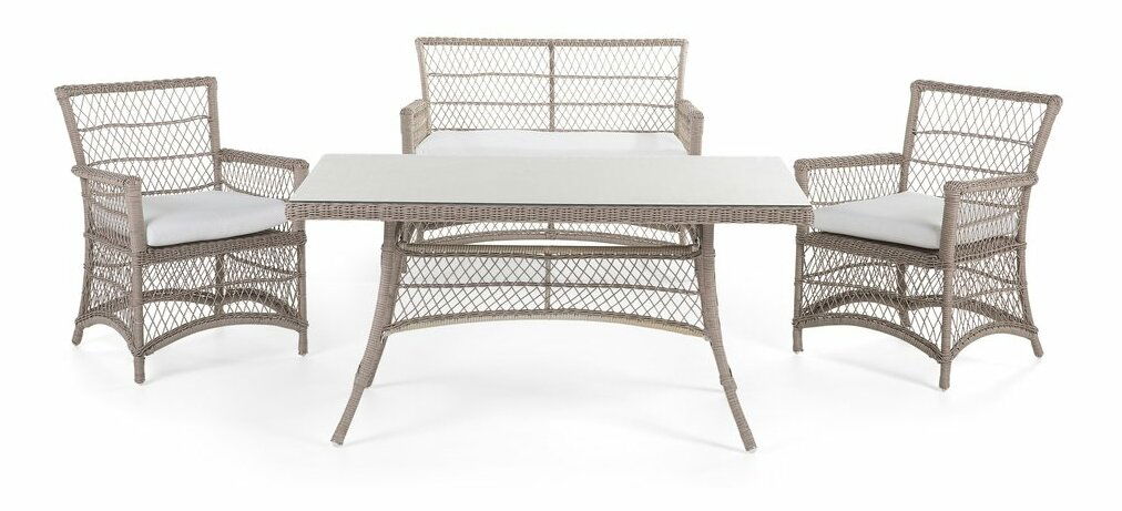 Zahradní jídelní sada Bolzano (světle hnědá)