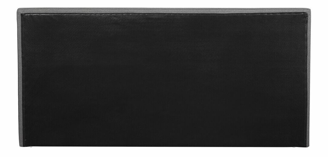 Boxspring postel 180 cm PRESS (polyester) (šedá) (s matrací a úložným prostorem)