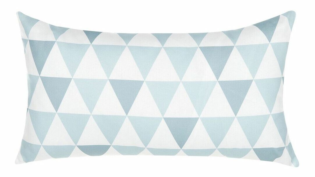 Zahradní polštář 40 x 70 cm GARDEN (modrá + bílá)