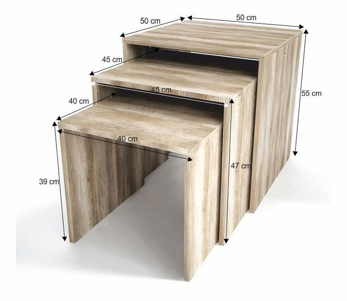 Konferenční stolek Karaihe (dub canyon)