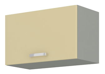 Horní kuchyňská skříňka Kelyn 60 GU 36 1F (lesk krémový + šedá)