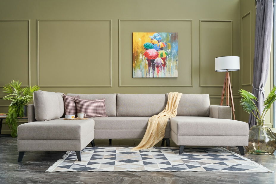 Rohová sedačka Enfant (Krémová)