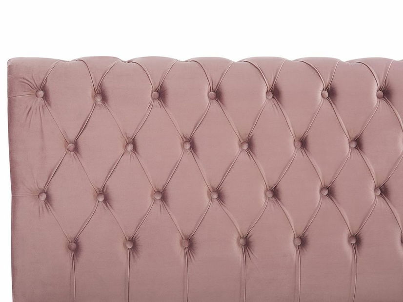 Manželská postel 180 cm ARCHON (s roštem) (růžová)