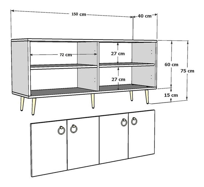Skříňka Lopoki (bílá)