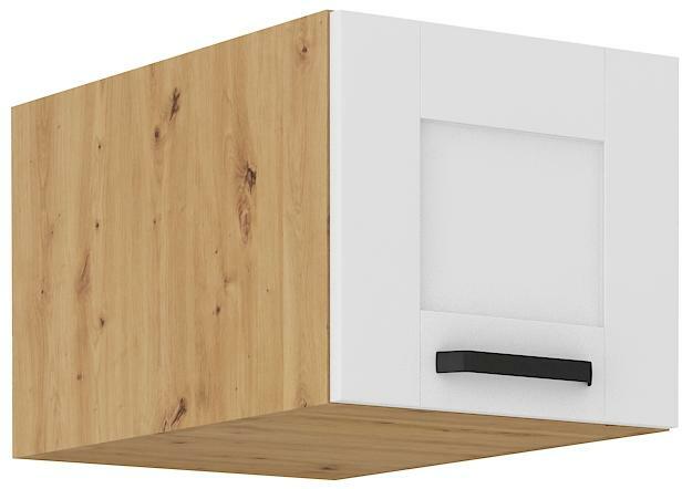 Horní kuchyňská skříňka Lucid 40 NAGU-36 1F (korpus: dub artisan + front: mdf bílá)