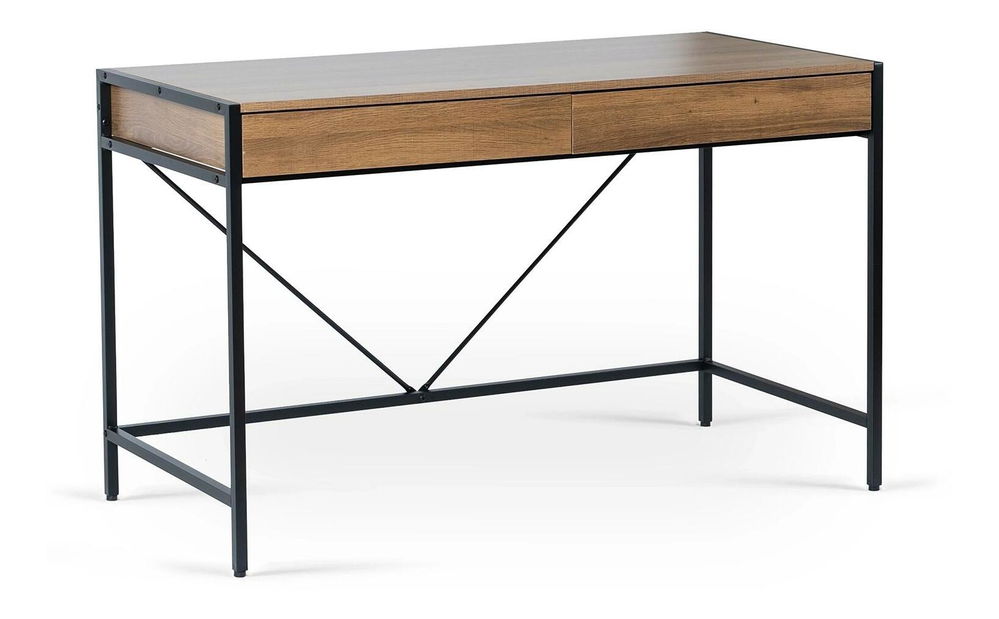 Psací stolek Azisa (ořech + černá)