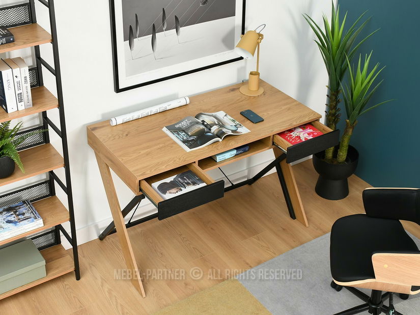 PC stolek Hilly (dub černý)