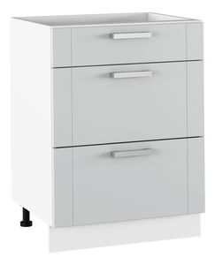 Dolní kuchyňská skříňka Janne Typ 57 (světle šedá + bílá)