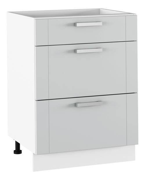 Dolní kuchyňská skříňka Janne Typ 57 (světle šedá + bílá)