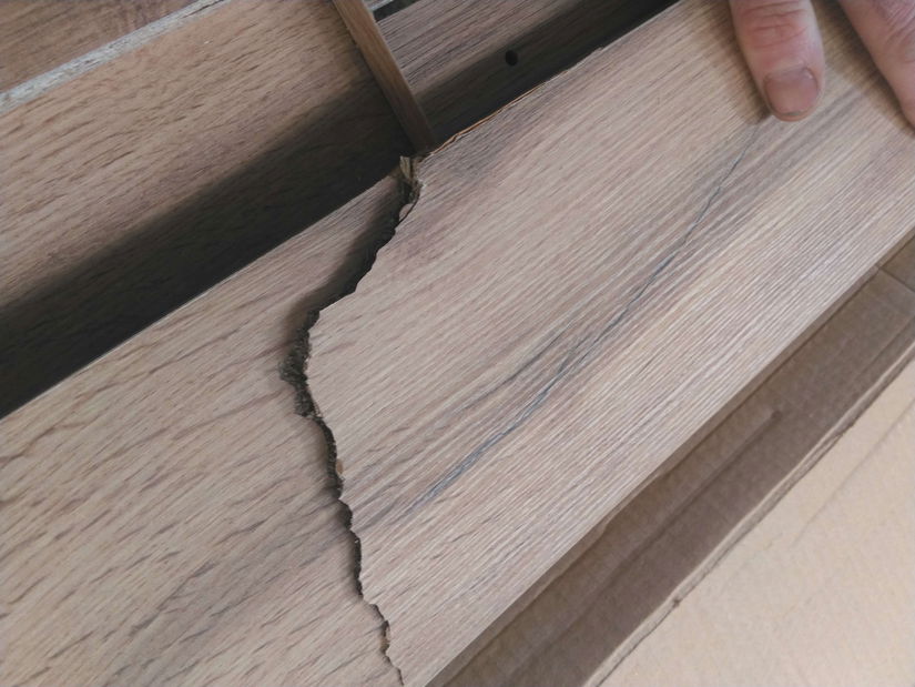 Manželská postel 160 cm Michigin (dub wotan) (s úložným prostorem) *bazar