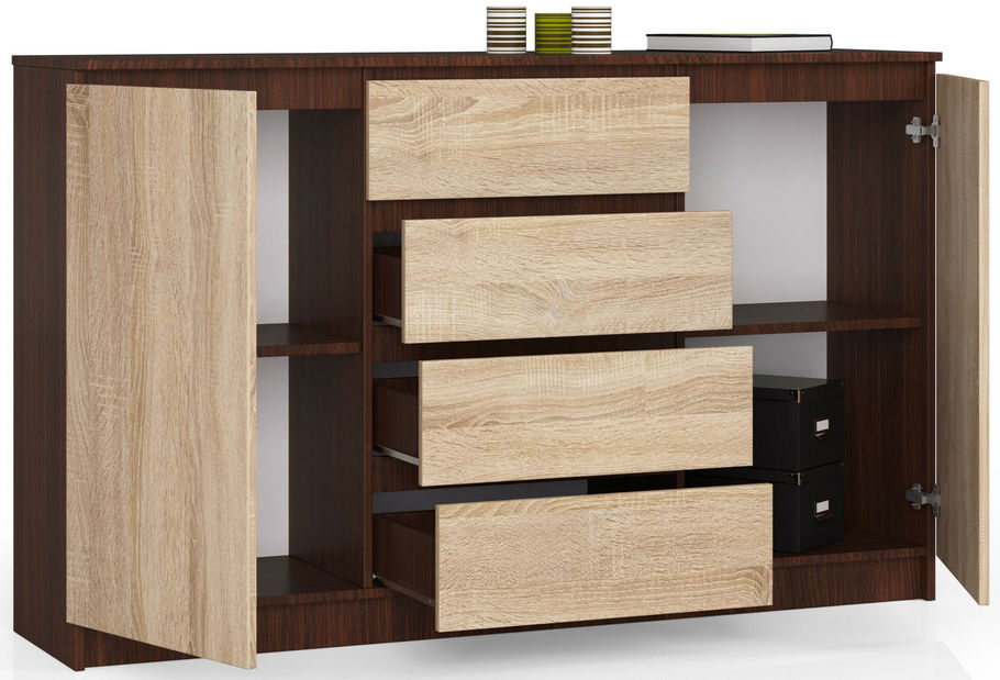 Komoda Koa (wenge + dub sonoma)