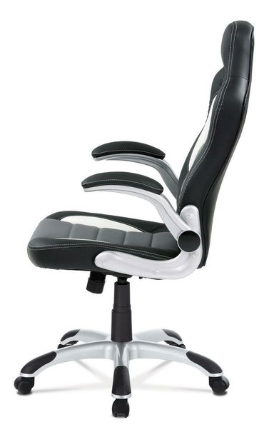 Herní křeslo Kilos (šedá + bílá + černá)