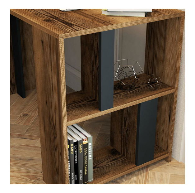 PC stolek Limba (ořech + antracit)