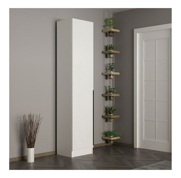 Policová skříň Nemake 41 (bílá)