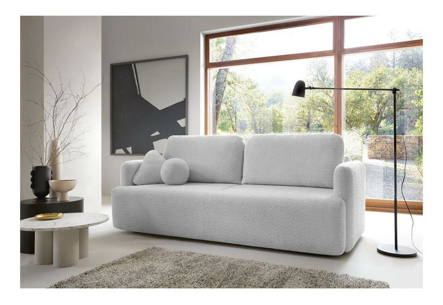 Pohovka trojsedačka Linaki (světle šedá + černá)