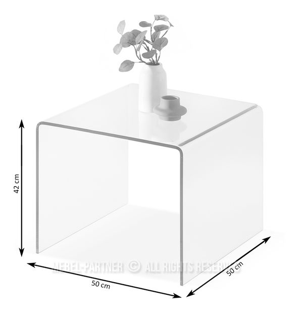 Konferenční stolek Jarwis S (transparentní)