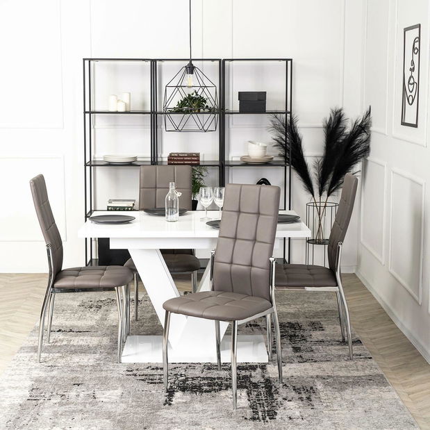 Jídelní židle Marinaleda (šedá ekokůže)