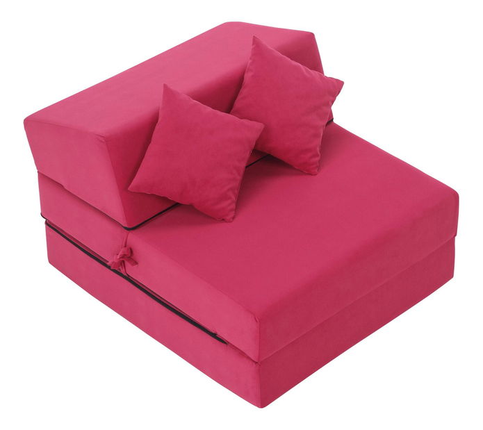 Rozkládací křeslo Plantearan (tmavě růžová)