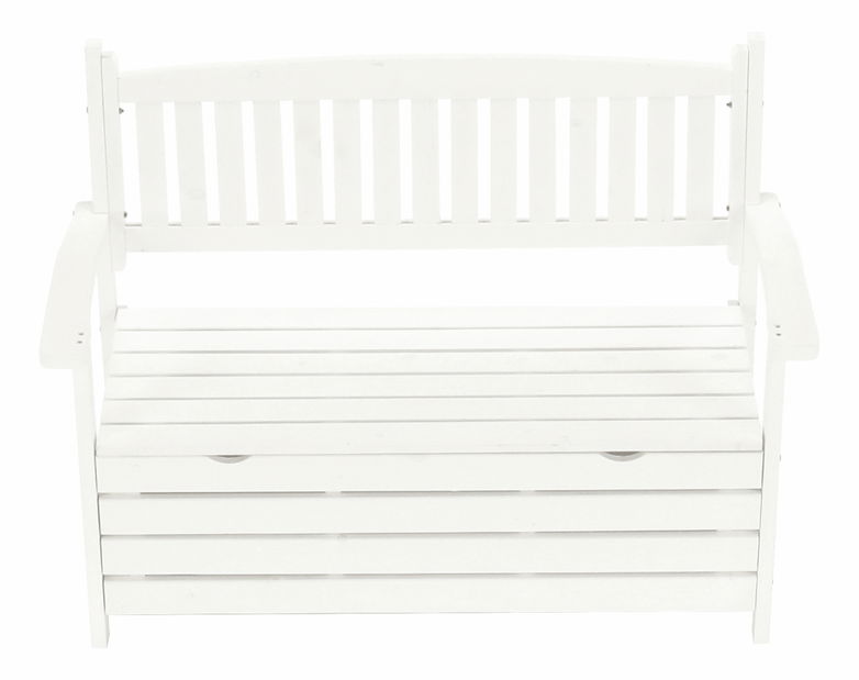 Zahradní lavička 124 cm Dina (bílá)