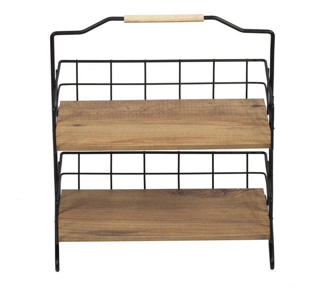 Police do koupelny Tevuka (černá)