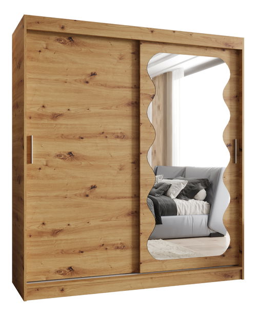 Šatní skříň 180 cm Spock (dub artisan)