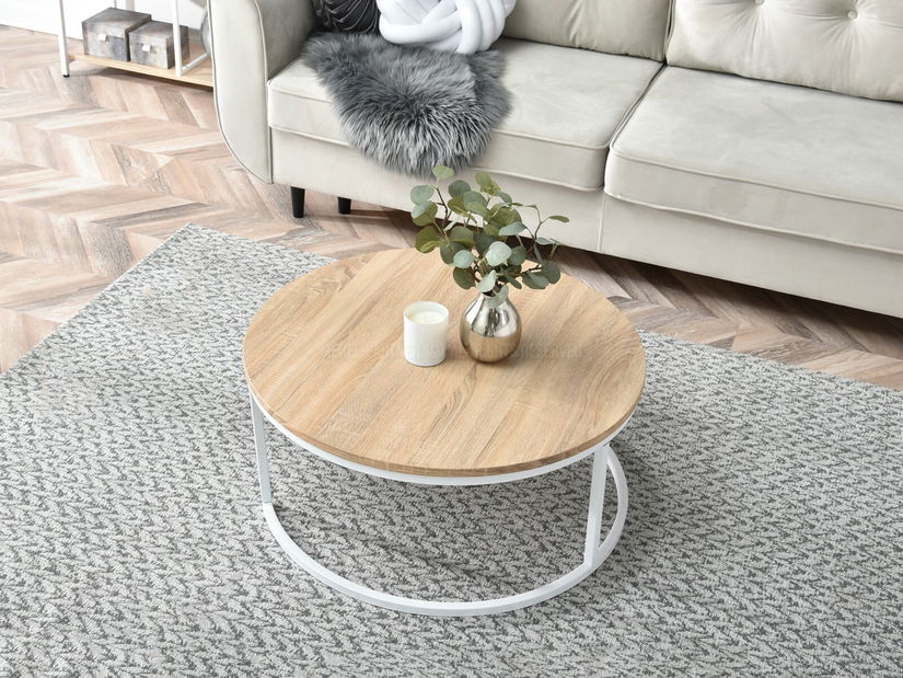 Konferenční stolek Kolja Stolek Xl (dub sonoma + bílá)