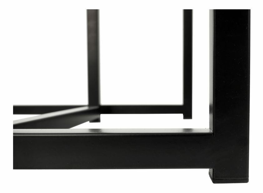 Set 2 ks konferenčních stolků Kastty typ 2 (bílá + černá)