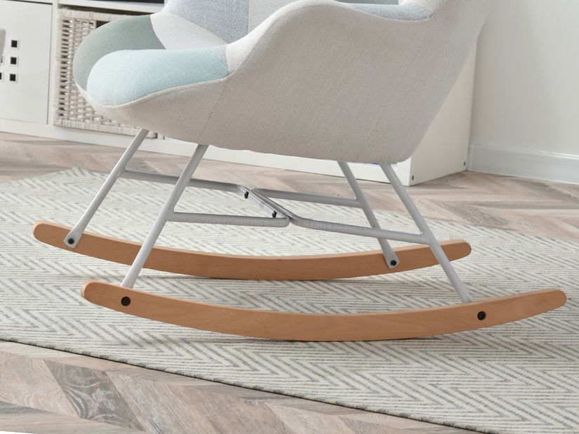 Křeslo Sibyla (patchwork + černá)