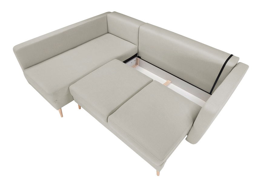 Rohová sedací souprava BRW Cornet REC.3DL (šedá) (L)