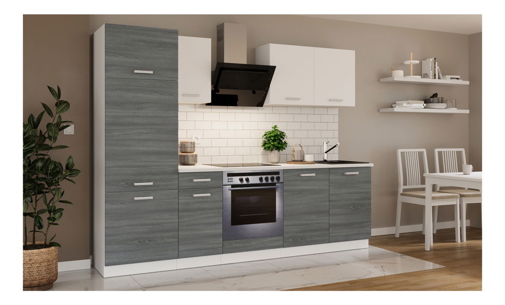 Kuchyně Tanith 260 cm (skagerrak + bílá) *výprodej