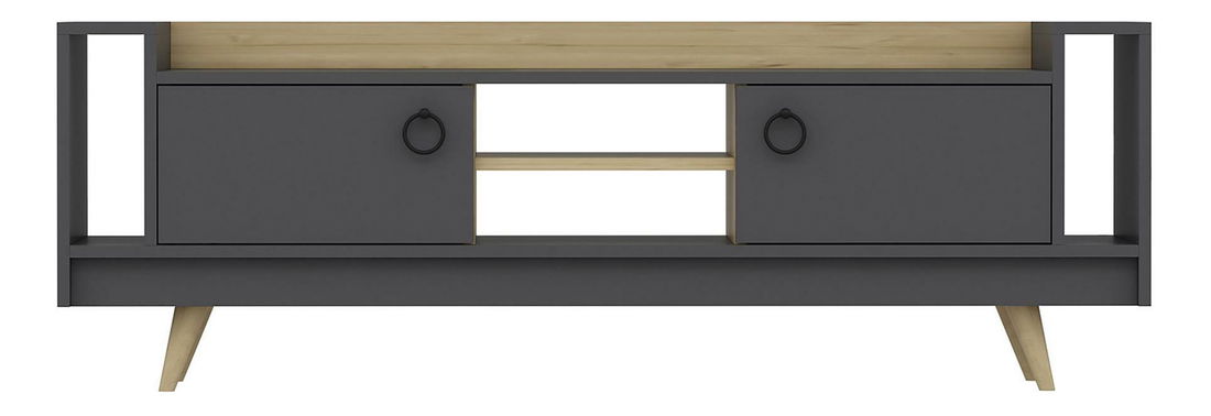 TV stolek/skříňka Popilo (dub + antracit)