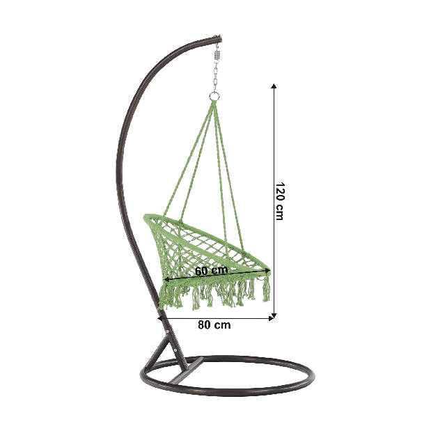 Závěsné křeslo Amari (zelená)