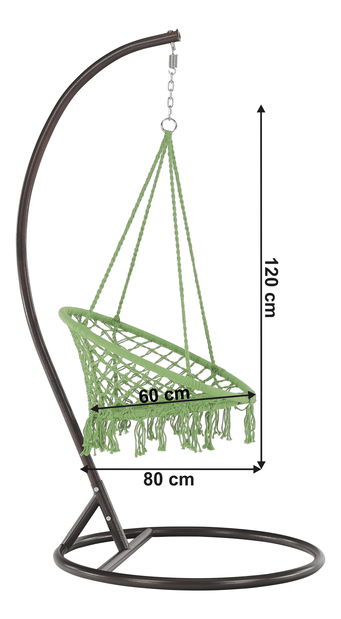 Závěsné křeslo Amari (zelená)