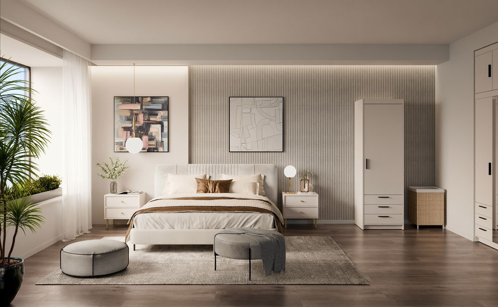 Policová skříň Elanor III (béžová)