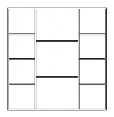 Komoda Fishburn F3 (sonoma + grafit)