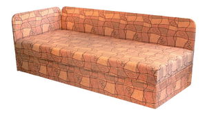 Jednolůžková postel (válenda) 80 cm Eda 4/1 (s molitanovou matrací) (L)
