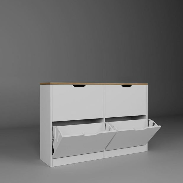 Botník (skříňka na boty) Aprilia (ořech světlý)