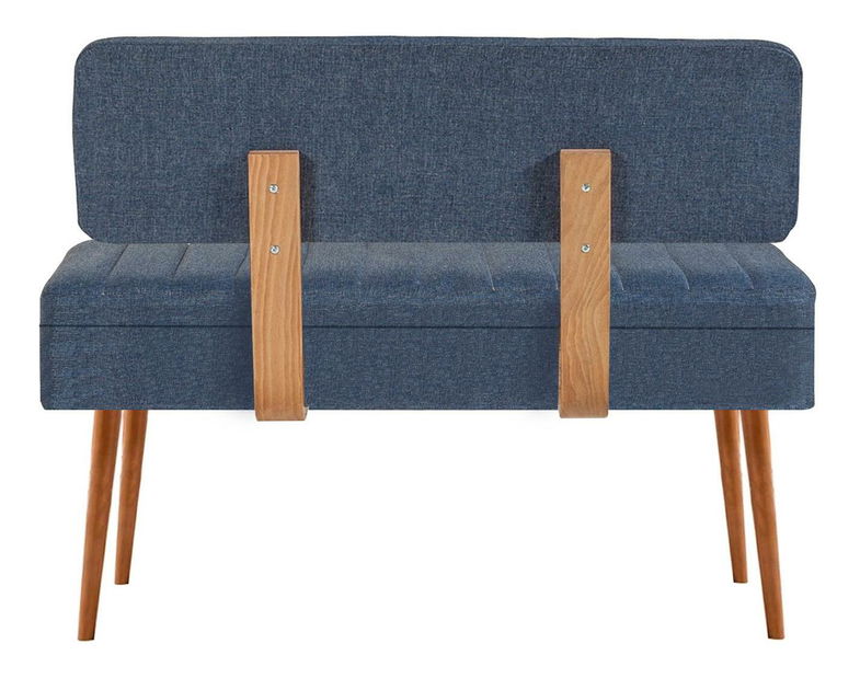 Lavice Vlasta 2 (borovice atlantická + tmavě modrá) (s úl. prostorem)