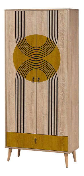 Šatní skříň Cettelona (vícebarevné)